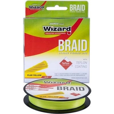 Wizard Šňůra Braid 135m 0,08mm 7,75kg Fluo Žltá