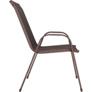 Set 4x Zahradní křeslo SPRINGOS MONZA GF0073 hnědé