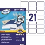 Avery Zweckform Labels Europe100 A4 63.5x38.1mm white (100)