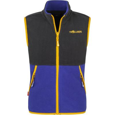 TROLLKIDS Детски поларен елек Trollkids Kid's Kjerag Vest Fleece vest - Black / Ultramarine - размер 98 (EU) (703-4667-0912)