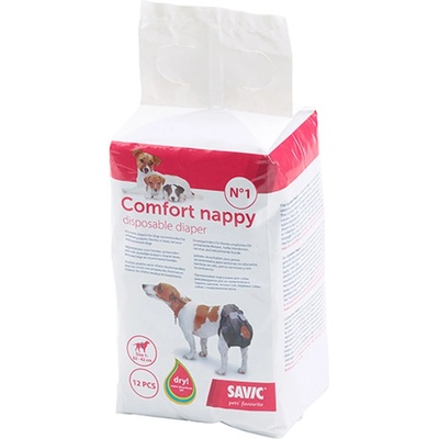 SAVIC Напи- Памперс за кучета , T1 32-42см, 12 бр