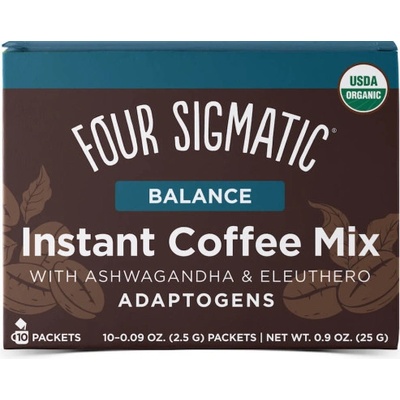 Four Sigmatic Ashwagandha & Chaga Adaptogen Coffee Mix BIO prášek Množství 10 sáčků