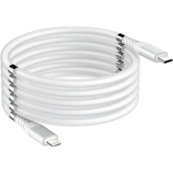 Stablecam 1DJ2039 Magnetický samonavíjací USB nabíjací (Type-C to Lightning), 180cm