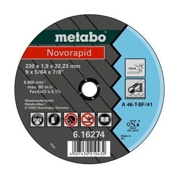 Metabo Novorapid Řezný kotouč 230 x 1,9 x 22,23 mm 616274000