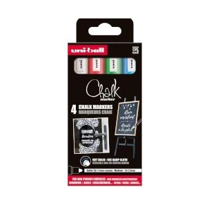uni Маркер тебешир Chalk Basic 4бр