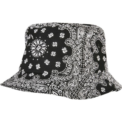 Klobouk Bandana Print 5003BP black-white