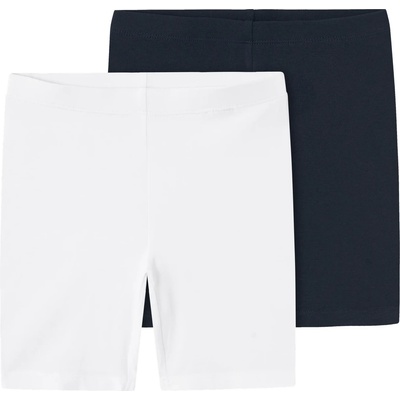 Name it Детски клин Name it Kid's Vivian Solid Short Legging 2-Pack Leggings - Dark Sapphire / Bright White - размер 98/104 (EU) (711-0329-0212)