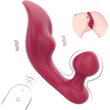 Sex HD Chomper - вибратор за клитор и анал - червен