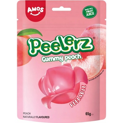 Amos Peelerz želé bonbóny s příchutí broskve 65 g