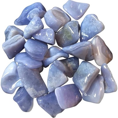 CHALCEDON (modrý achát) tromlovaný