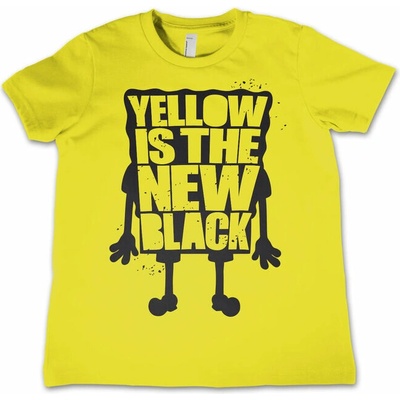 tričko HYBRIS SpongeBob Squarepants Yellow Is The New černá