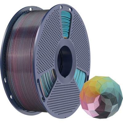 SUNLU Silk PLA+ Forth-Color Red Yellow Green Black - 1, 75 mm / 1000 g (6933582322298)