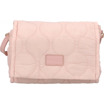 Pohodová dámská prošívaná crossbody Andrela růžová