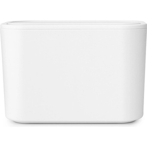 Brabantia Кошче за отпадъци за баня Brabantia MindSet 1005689, Минерално покритие, Люлеещ се капак, Бял (1005689)
