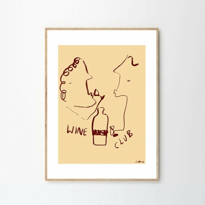 Moikka Plagát Wine Club by Ruby Hughes 50x70