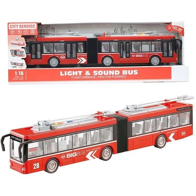 Felyx Toys City Service Градски тролейбус 1: 16 червен (1007227F)