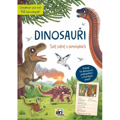 Svět zvířat v samolepkách dinosauři
