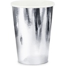 PartyDeco Poháre strieborné 220 ml