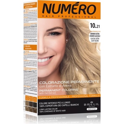 Brelil Numéro Coloring farba na vlasy 10.21 Glacial Ultra Light Blond 125 ml
