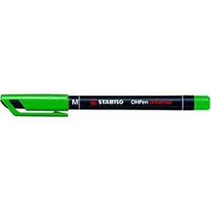 STABILO Алкохолен маркер 1 мм, STABILO "OHPen M", зелен 843/36 (843/36)