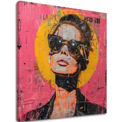 Elegantný obraz ženy Influencerka - 60x60 cm