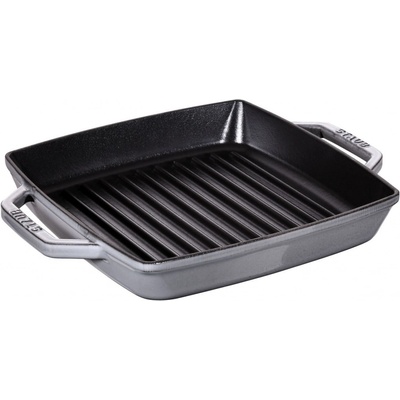 Staub grill pan induction squared Graphite Grey 33 cm