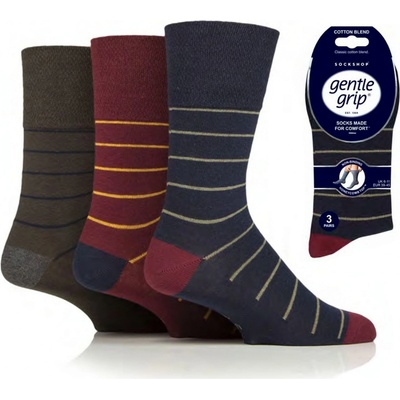 módne bavlnené Gentle Grip SIMPLICITY STRIPE 3 páry