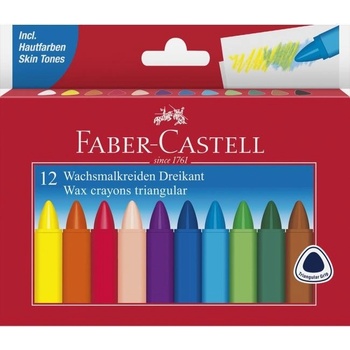 Faber Castell voskovky 12 ks triangular 010