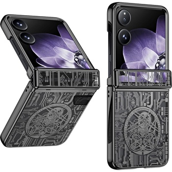 Xiaomi Твърд Калъф за Xiaomi Mix Flip 5G Mechanical Legend Electroplating PC с Протектор - 5 цвята