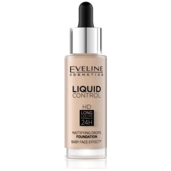 Eveline Cosmetics Liquid Control Tekutý make-up s pipetou 01 Light Beige 32 ml