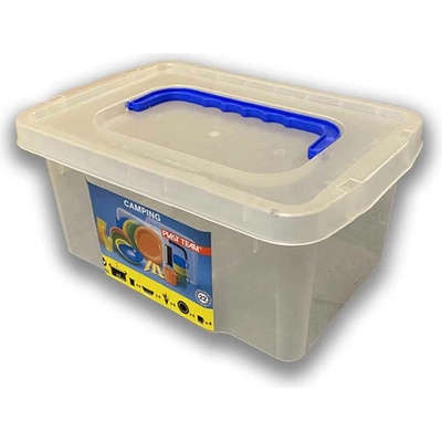 Plast Team Úložný box HOME BOX 9 l priehľadný s vekom