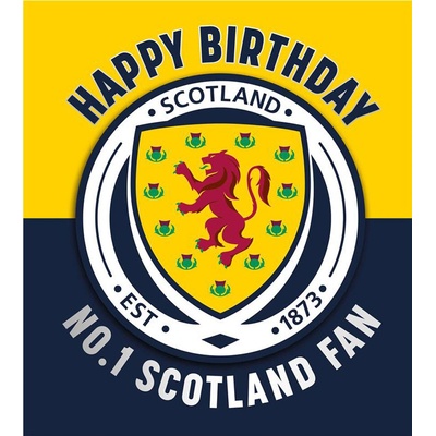 Fotbalové reprezentace narozeninové přání Scottish Birthday Card