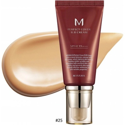 Missha M Perfect Cover BB Cream SPF42 BB-krém No.25 Warm Beige 50 ml