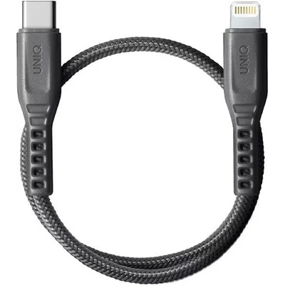 Uniq Cable Flex USB-C-Lightning 18W nylon 30cm charcoal grey (UNIQ-FLEX030(CTMFI)-GREY)