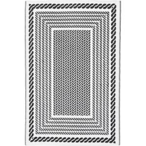 Bizzotto КИЛИМ kashan 180x270cm БЯЛ/ЧЕРЕН (0607748)