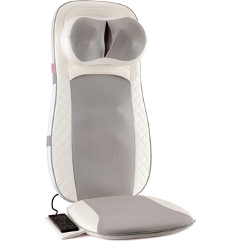 Medivon Масажираща седалка Medivon Luna, 48W, Shiatsu, Вибромасаж, 5 режима, Таймер, Инфрачервено загряване, Дистанционно, Бял/сив (Luna)