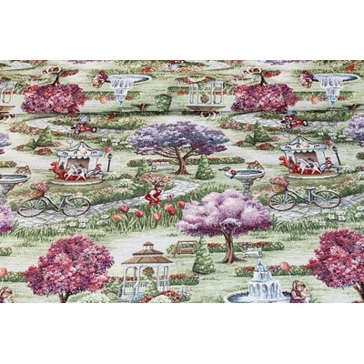 Mondo Italia Gobelínová dekorační látka Eden 1178, š. 140 cm Vícebarevná Šířka 140 cm
