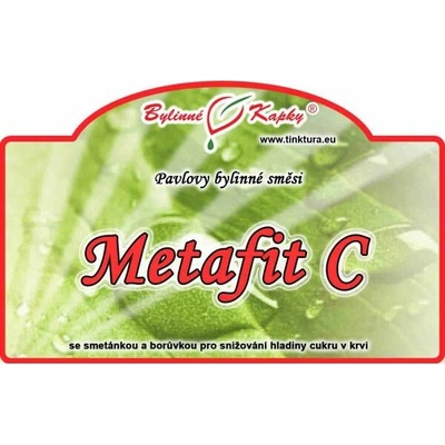 Bylinné kapky Metafit C cukrovka bylinné kvapky tinktúra 50 ml