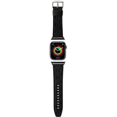 Karl Lagerfeld Karl Lagerfeld Saffiano Monogram Каишка за Apple Watch 38/40/41mm, черен