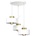 Luminex Пендел MARTI 3xE27/15W/230V бял/златист (LU9850)