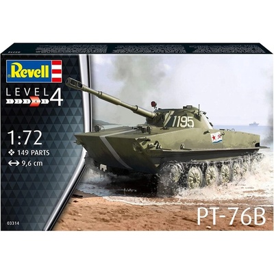 Revell Сглобяем модел, Revell, Съветски лек танк ПТ-76Б, 149 части