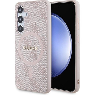 Guess PU Leather 4G Colored Ring MagSafe Samsung Galaxy S24 Pink – Zboží Živě