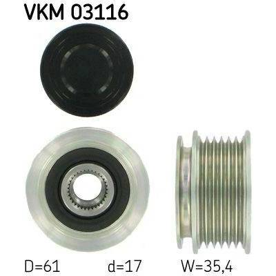 Předstihová spojka SKF VKM 03116