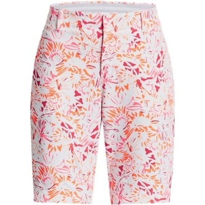 Under Armour dámské golfové šortky Links Printed Bílá/Oranžová