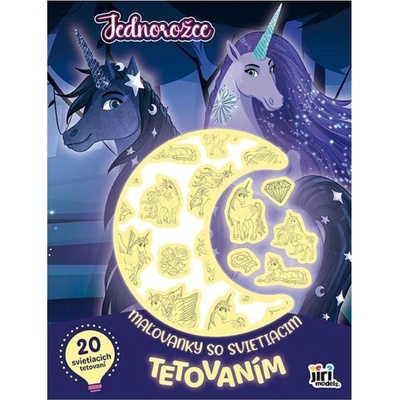 Maľovanky so svietiacim tetovaním - Jednorožce