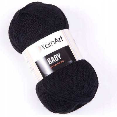 Priadza YarnArt Baby 585 čierna 50g 150m 100 % akryl