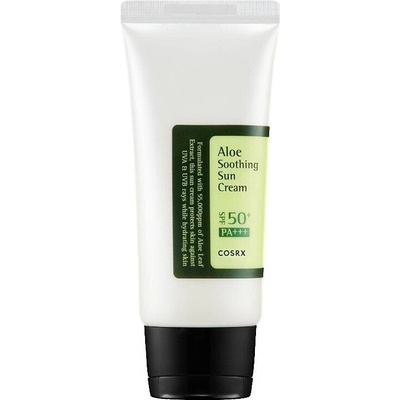 COSRX Aloe Soothing Sun Cream SPF50/PA+++ opalovací krém s výtažky aloe vera 50 ml – Zboží Dáma