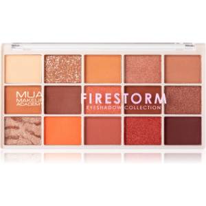 MUA Make Up Academy Eyeshadow Collection 15 Shade Palette палитра сенки за очи цвят Firestorm 12 гр