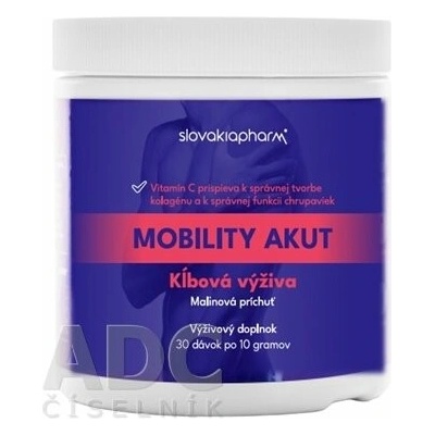 Slovakiapharm MOBILITY AKUT kĺbová výživa malinová príchuť 300 g