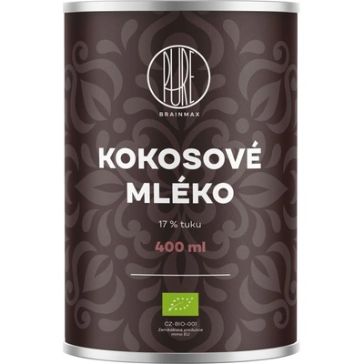 BrainMax Bio Pure Kokosové mléko 17% tuku 400 ml
